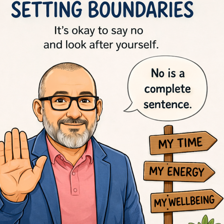 Mental health walks Basingstoke setting boundaries