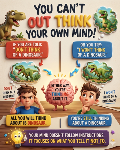 Can't Out Think Yourself Mental Health Basingstoke Illustration showing that overthinking cannot always solve anxiety and emotional overwhelm.
